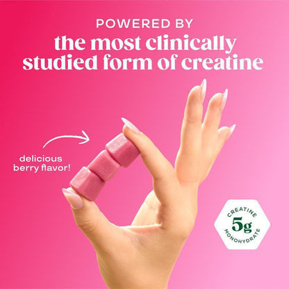 Creatine Gummies Berry Flavored 36 Capsules
