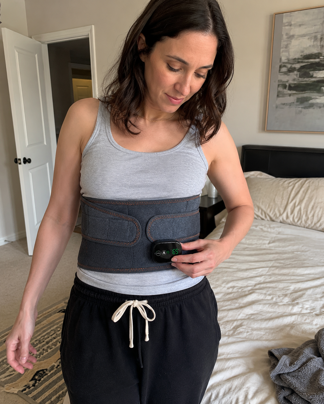 Nina P. wearing the Kavora relief belt