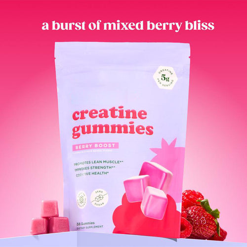 Creatine Gummies Berry Flavored 36 Capsules